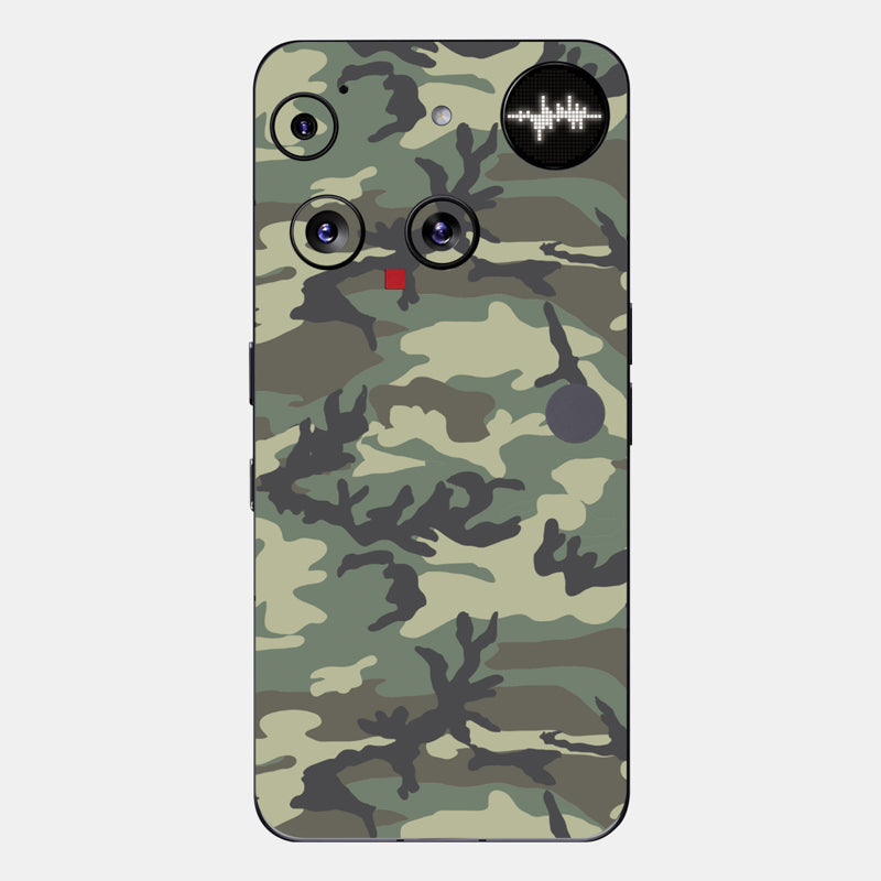 Forest Camo Glass Back