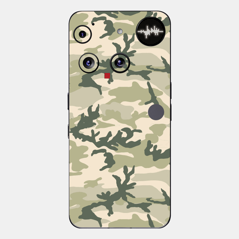 Military Camo Glass Back