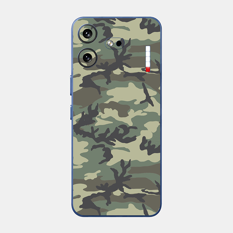 Forest Camo Glass Back