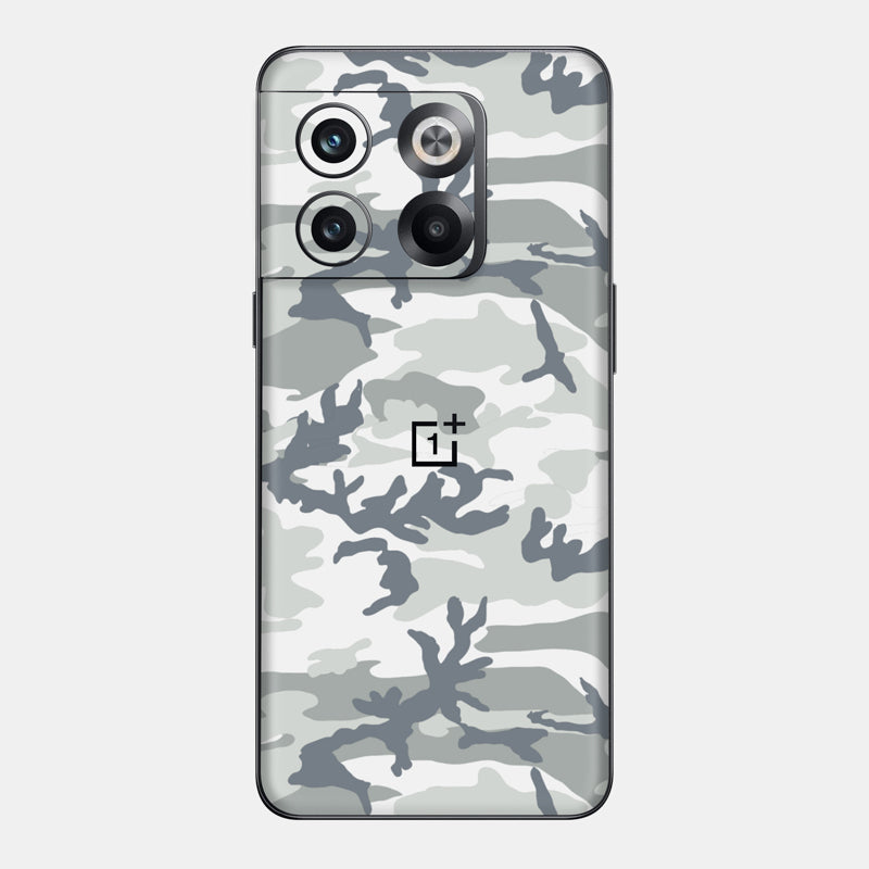 Snow Camo Glass Back