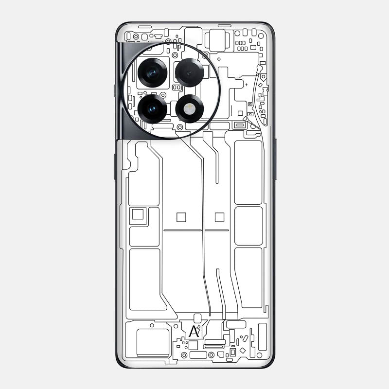 Teardown White Glass Back