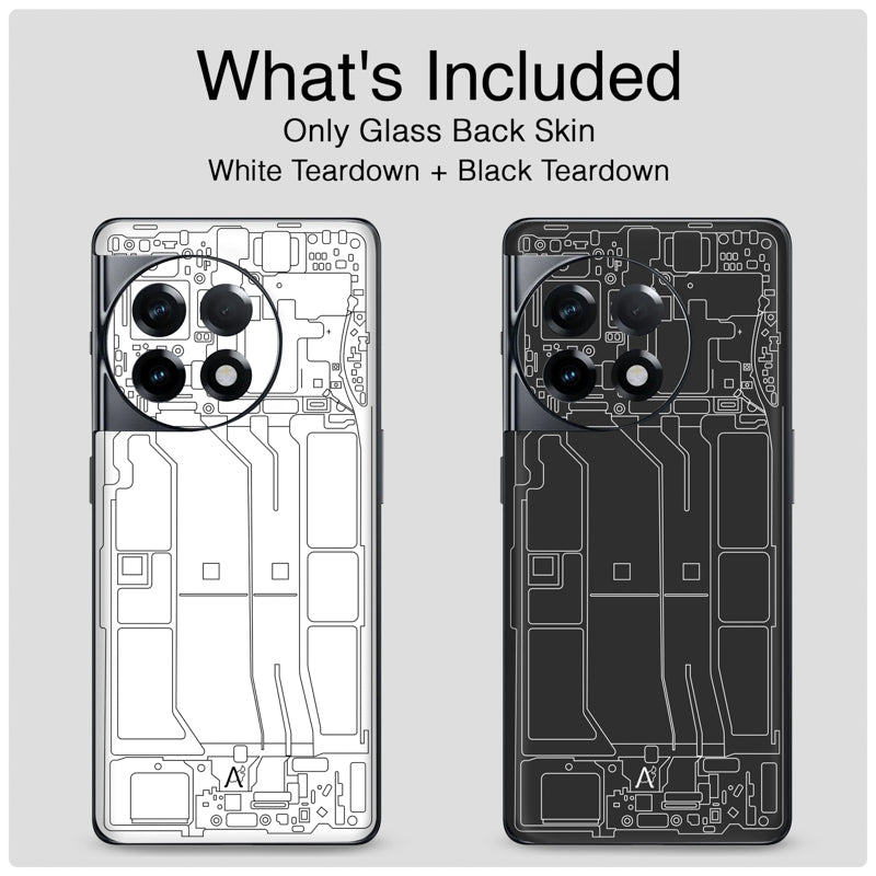 Teardown Black Glass Back