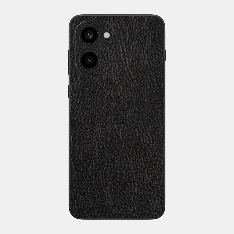 Black Leather Glass Back