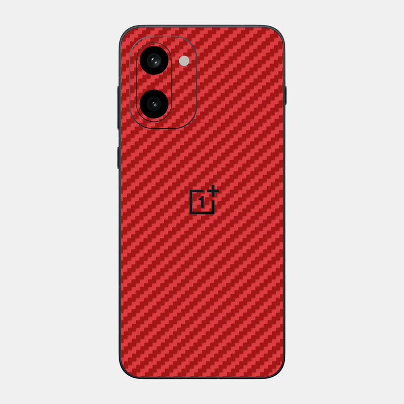 Carbon Fibre Red Glass Back