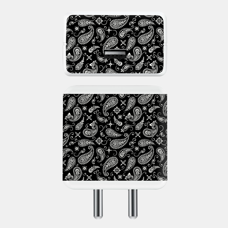 Black Paisley Full Body