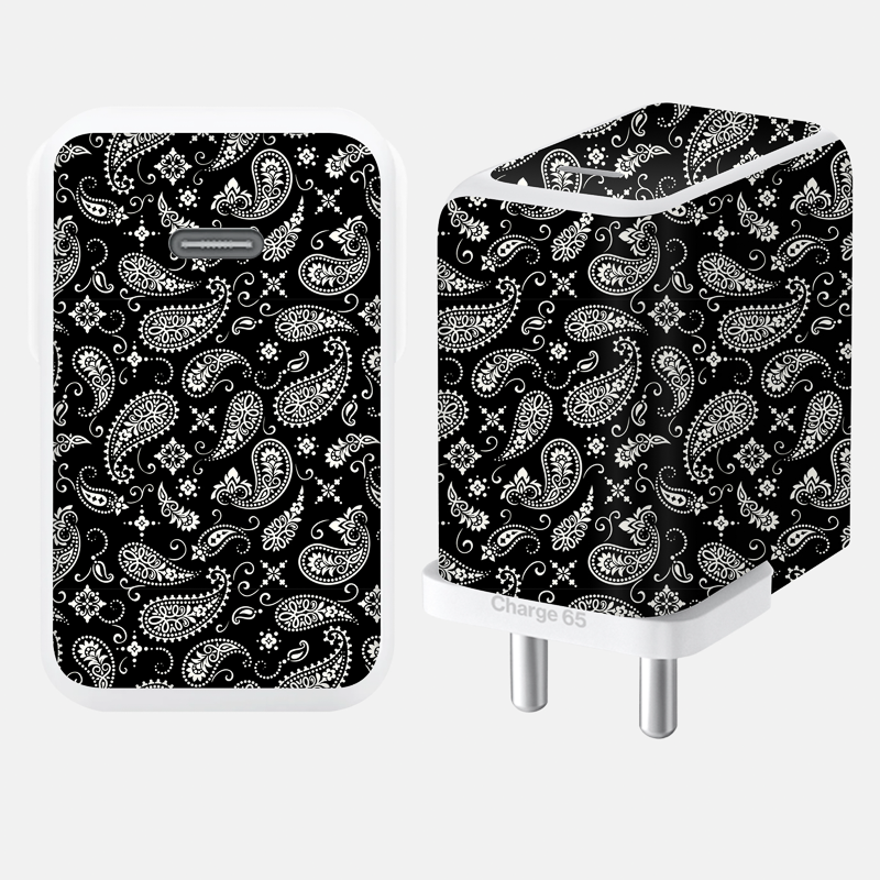 Black Paisley Full Body