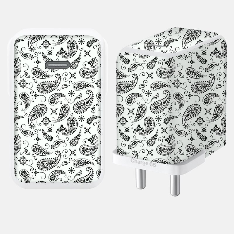 White Paisley Full Body