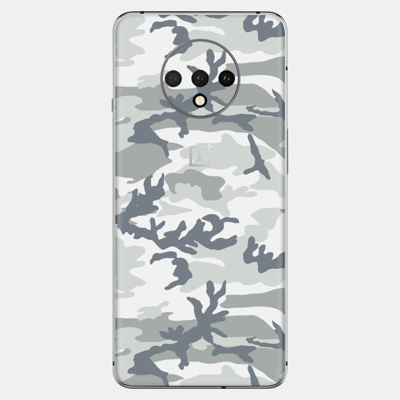 Snow Camo Glass Back