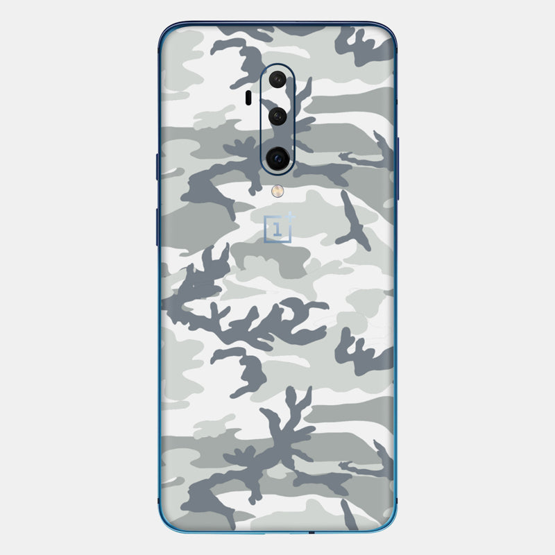 Snow Camo Glass Back