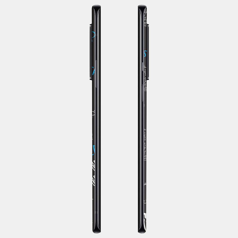 Black Scribble Glass Back