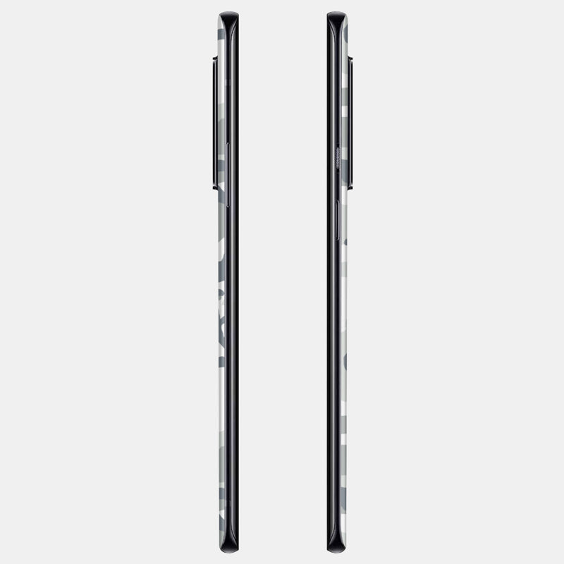 Snow Camo Glass Back