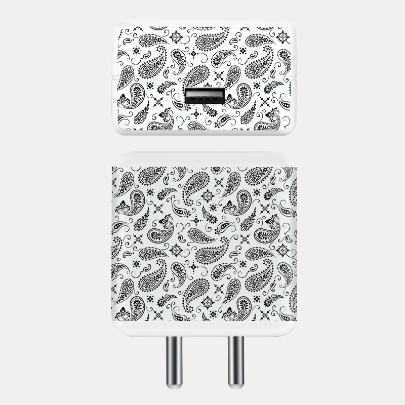 White Paisley Full Body