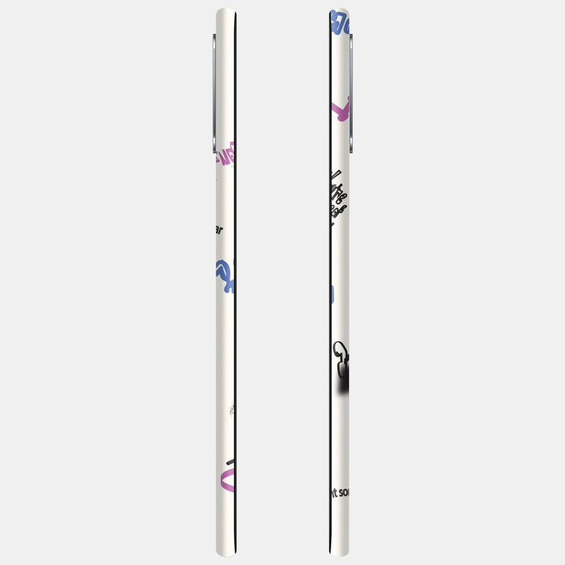 Beige Scribble Full Back