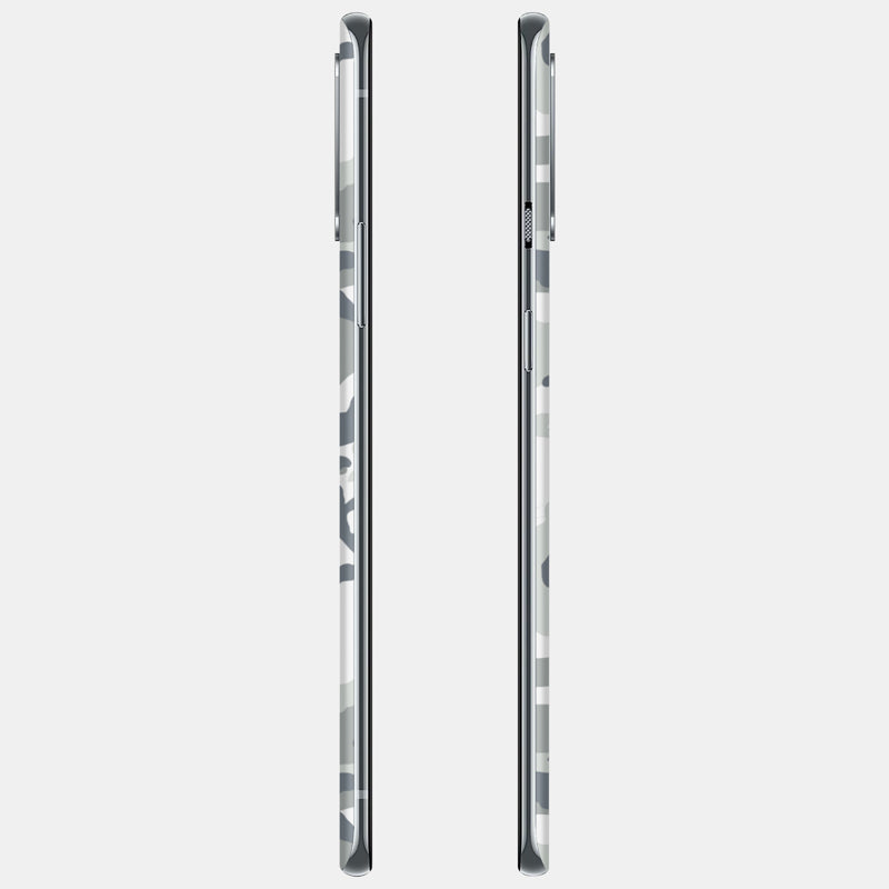 Snow Camo Glass Back