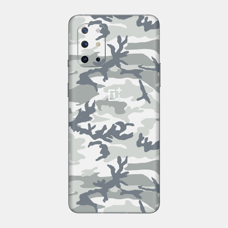 Snow Camo Glass Back
