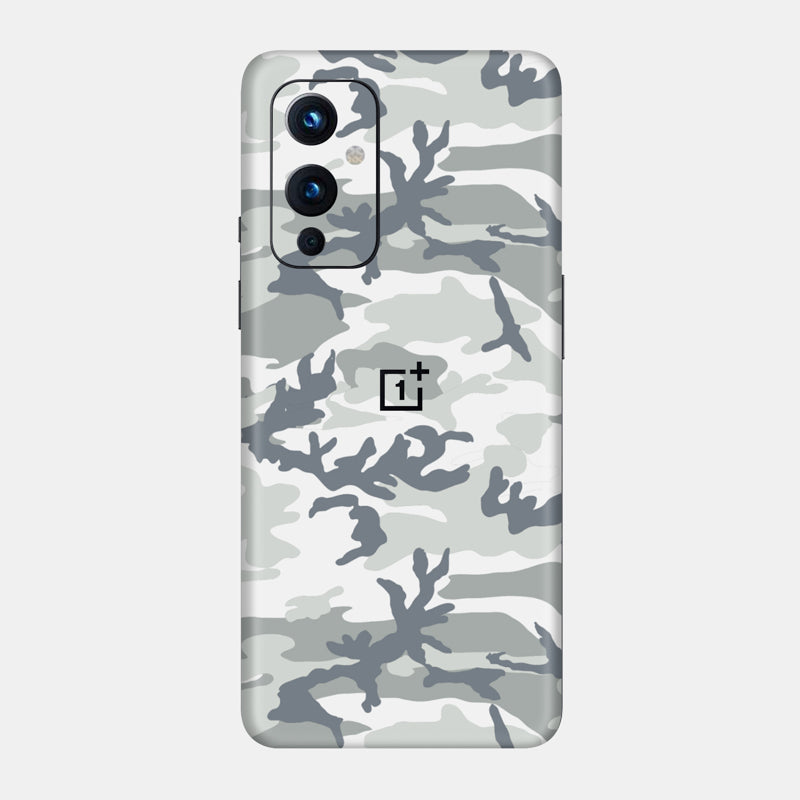 Snow Camo Glass Back