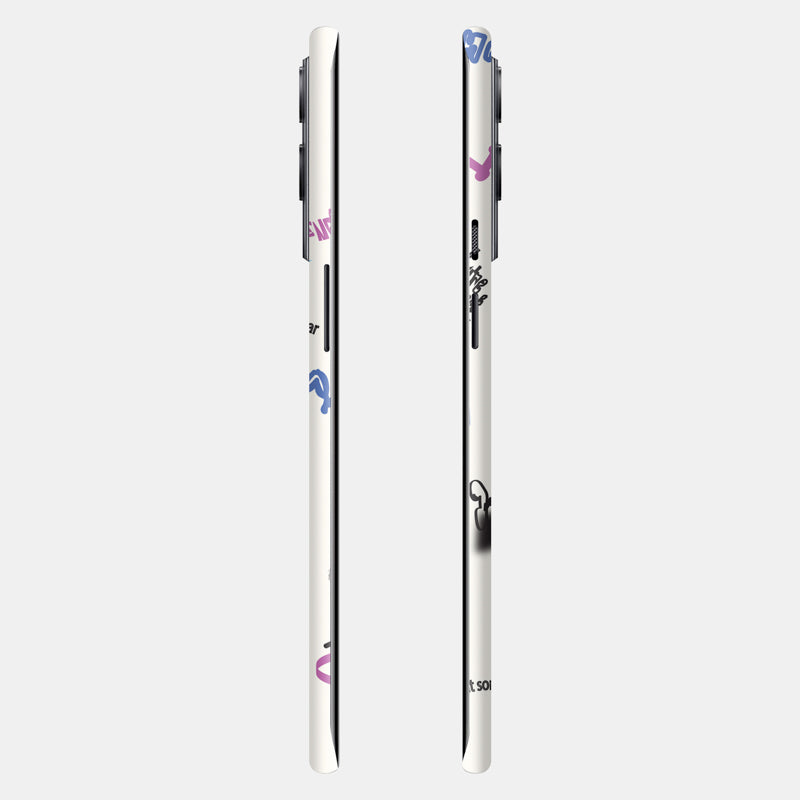 Beige Scribble Full Back