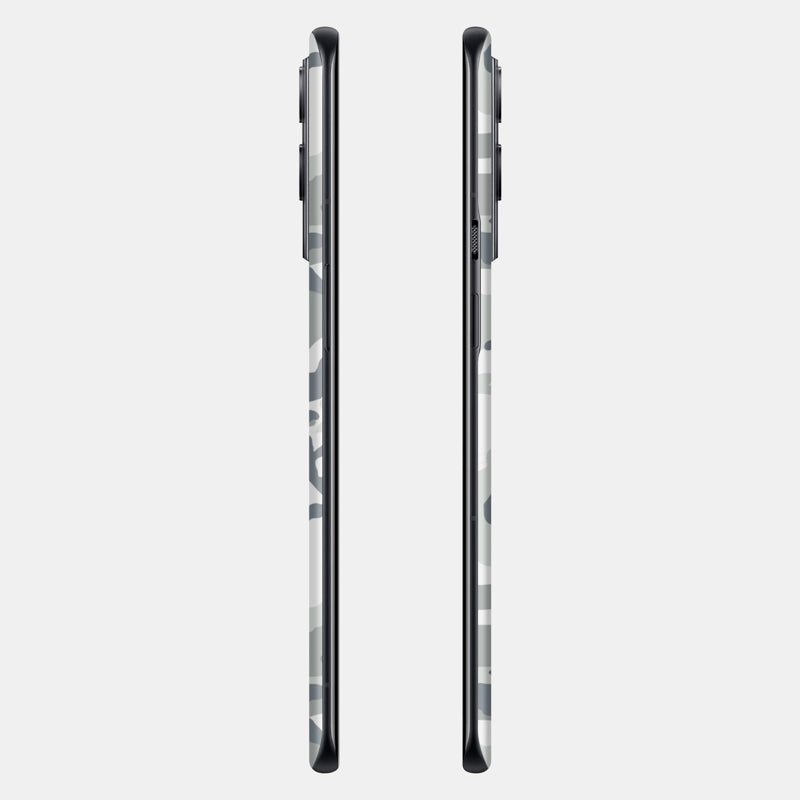 Snow Camo Glass Back