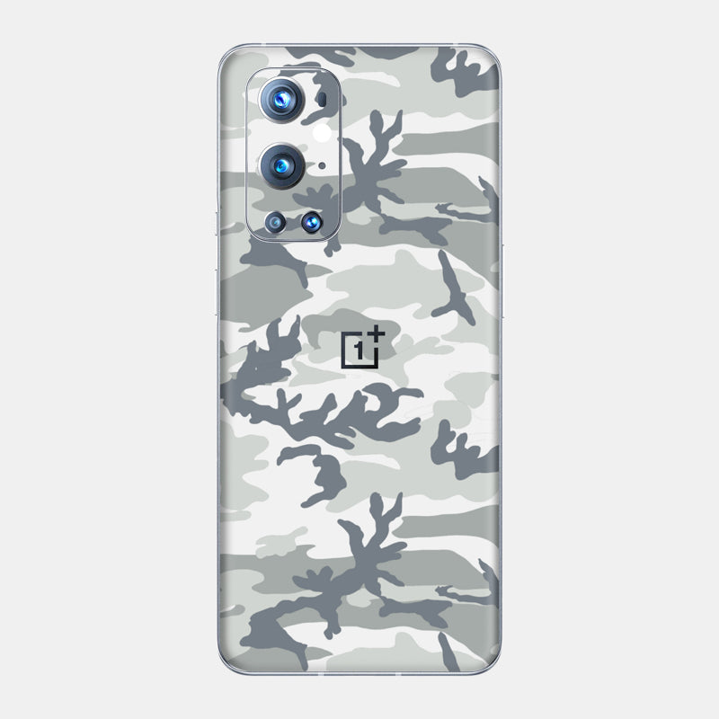 Snow Camo Glass Back
