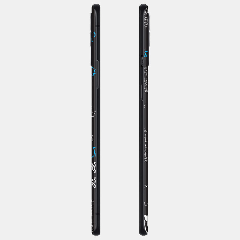 Black Scribble Glass Back