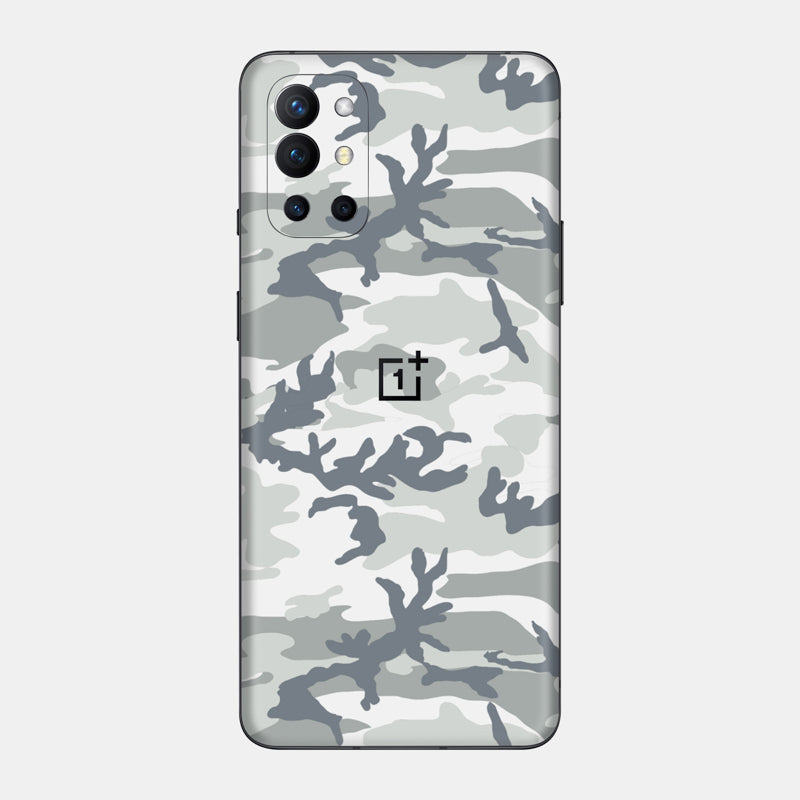 Snow Camo Glass Back
