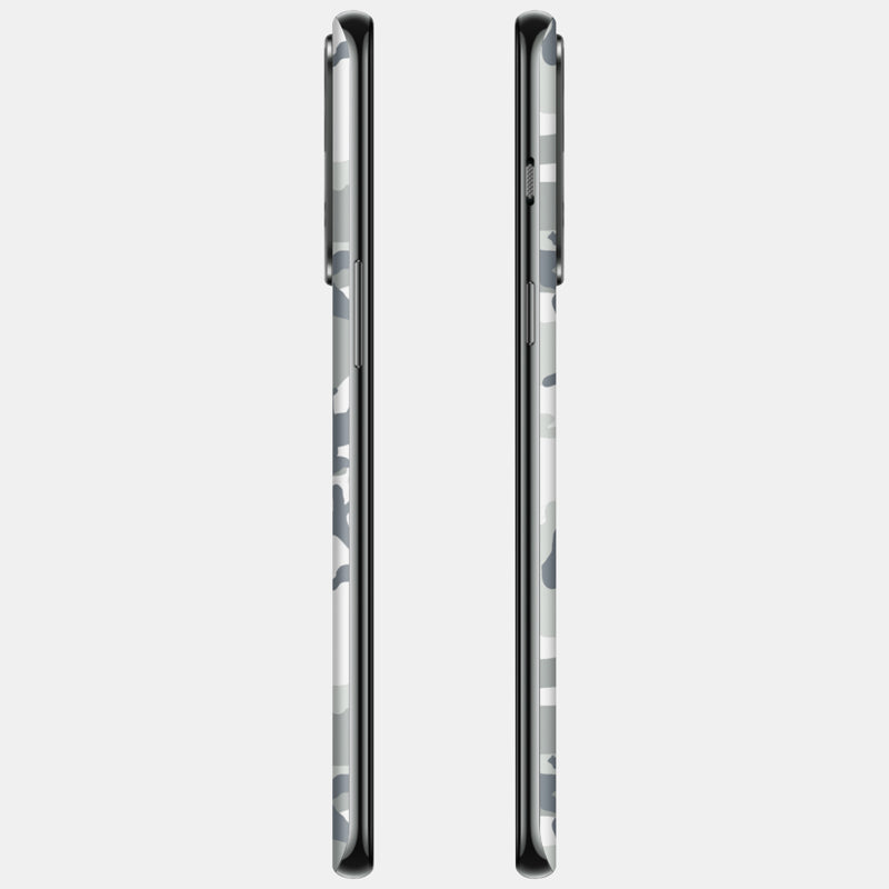 Snow Camo Glass Back