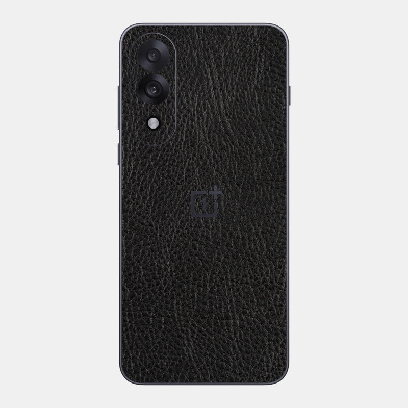 Black Leather Glass Back