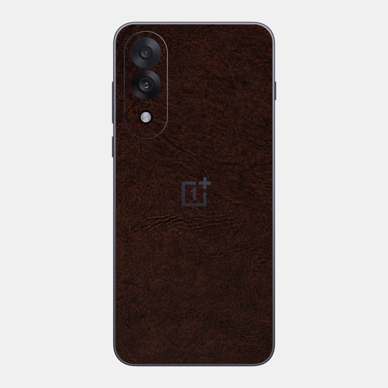 Brown Leather Glass Back