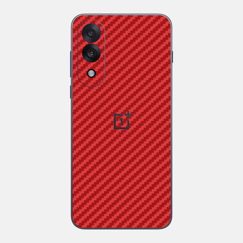 Carbon Fibre Red Glass Back