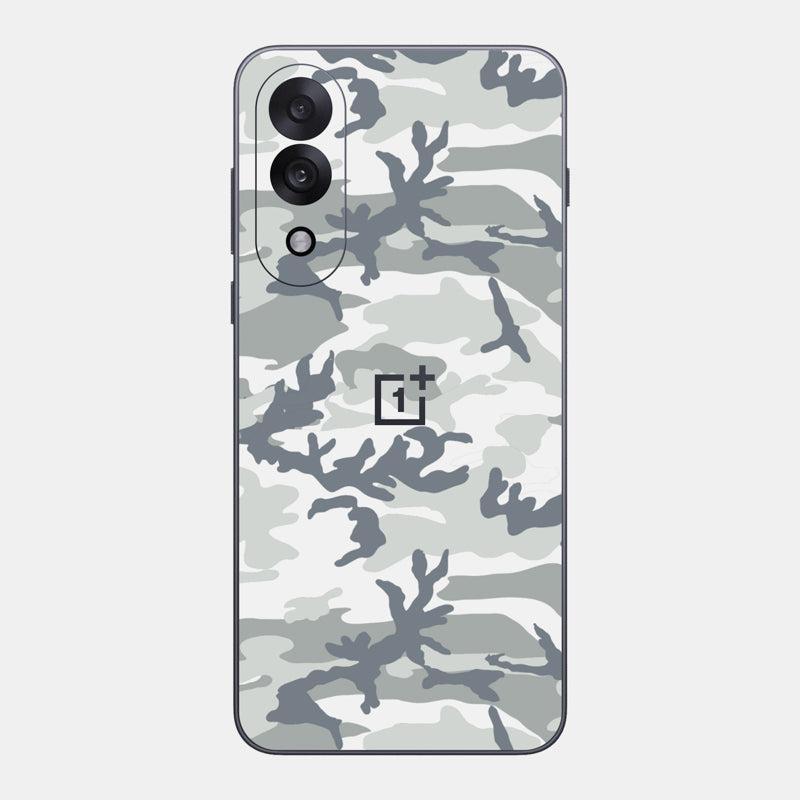 Snow Camo Glass Back