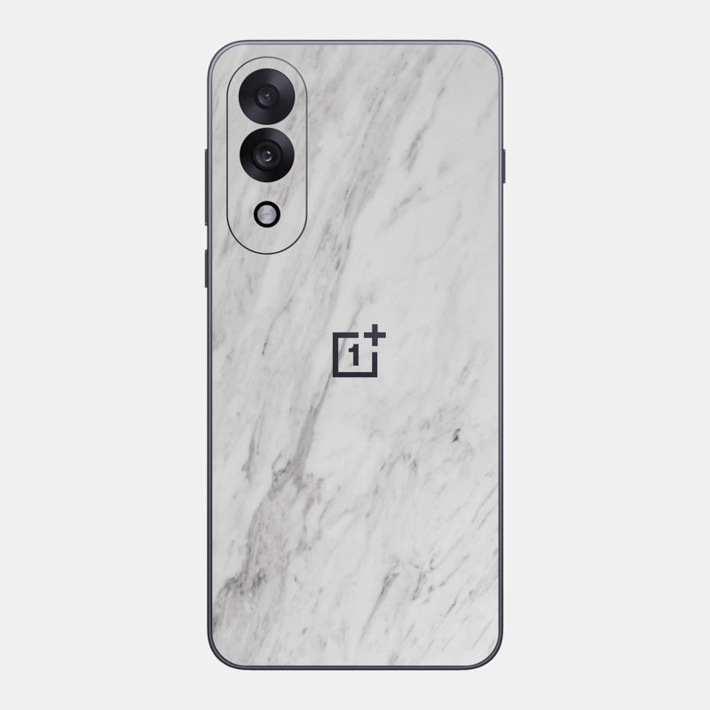 White Marble Glass Back