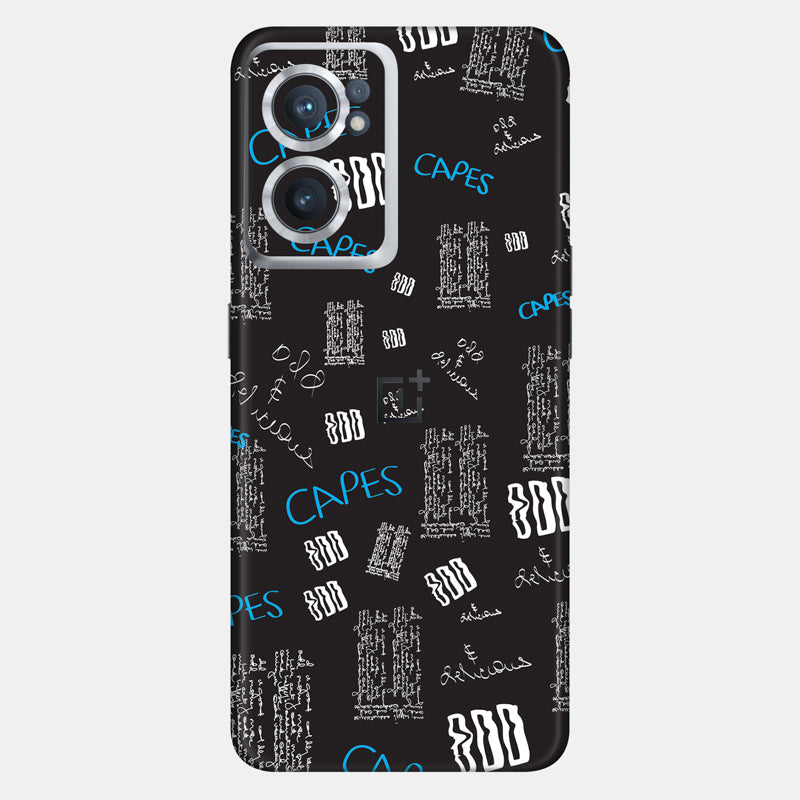 Black Scribble Full Back