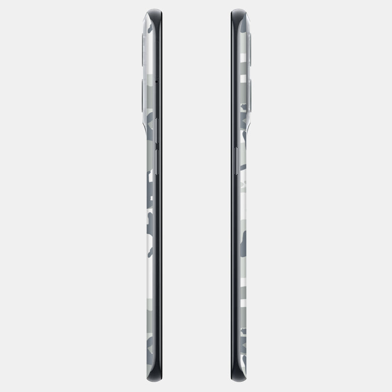 Snow Camo Glass Back