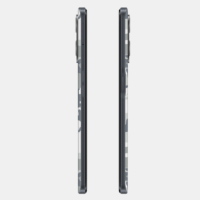 Snow Camo Glass Back