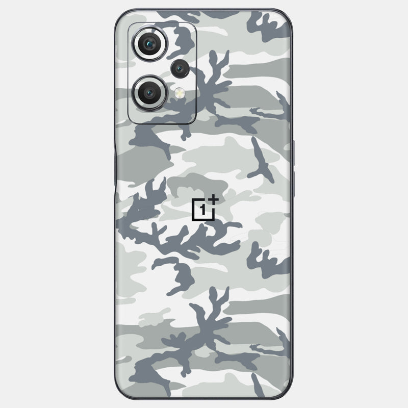Snow Camo Glass Back