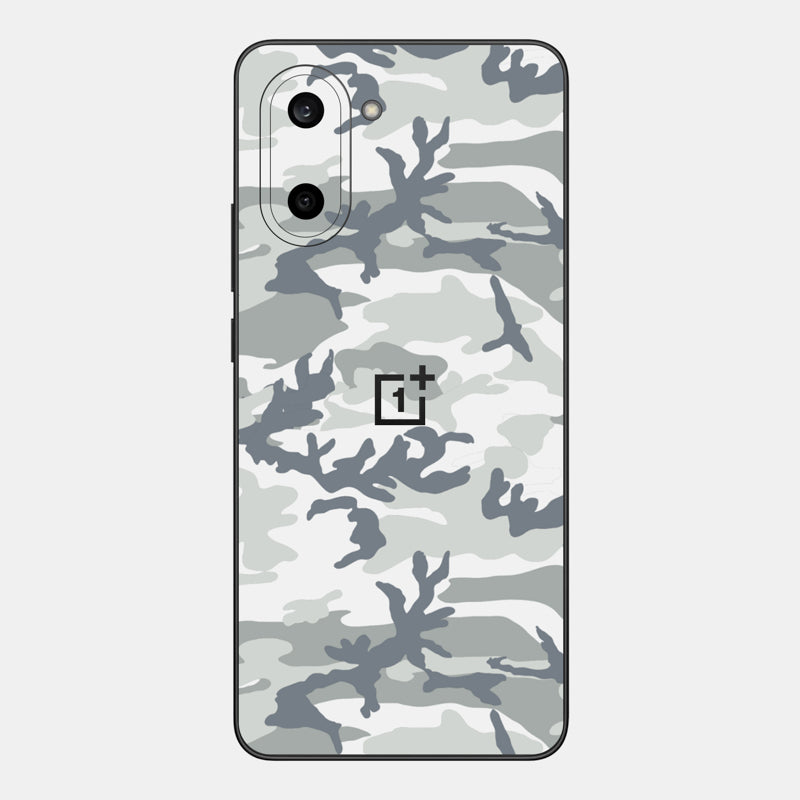 Snow Camo Glass Back