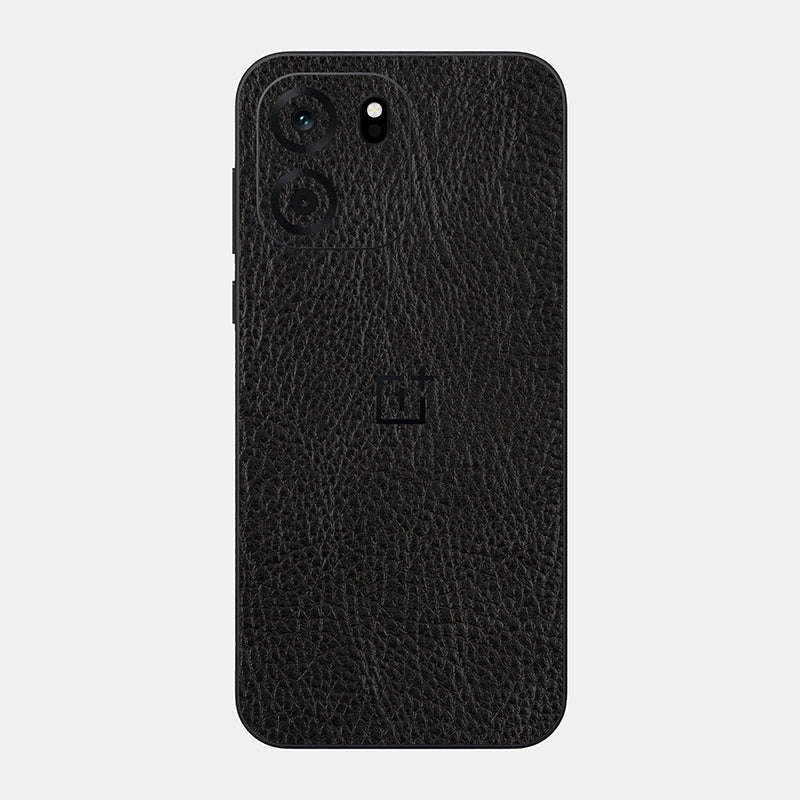 Black Leather Glass Back