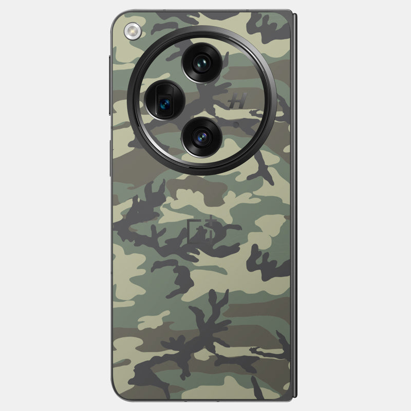 Forest Camo Glass Back