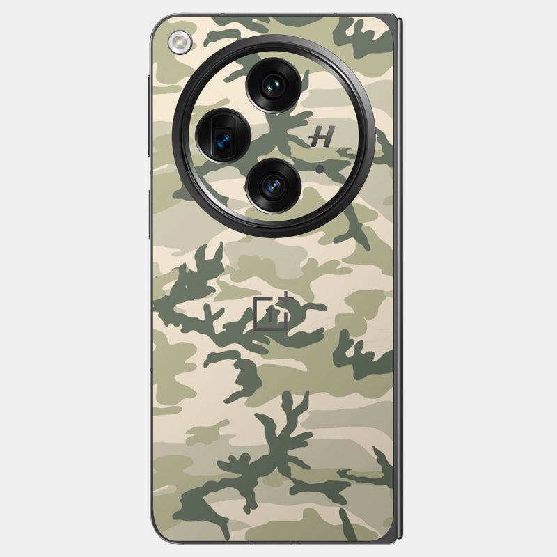 Military Camo Glass Back
