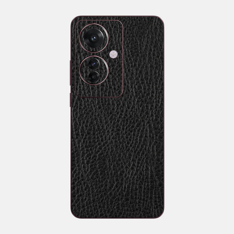 Black Leather Glass Back