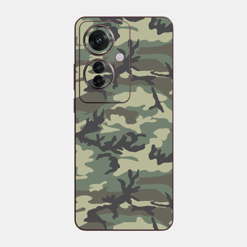 Forest Camo Glass Back