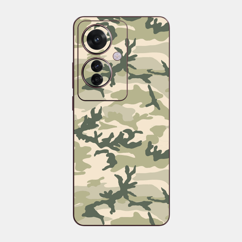 Military Camo Glass Back