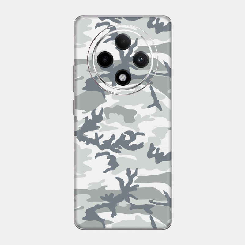 Snow Camo Glass Back
