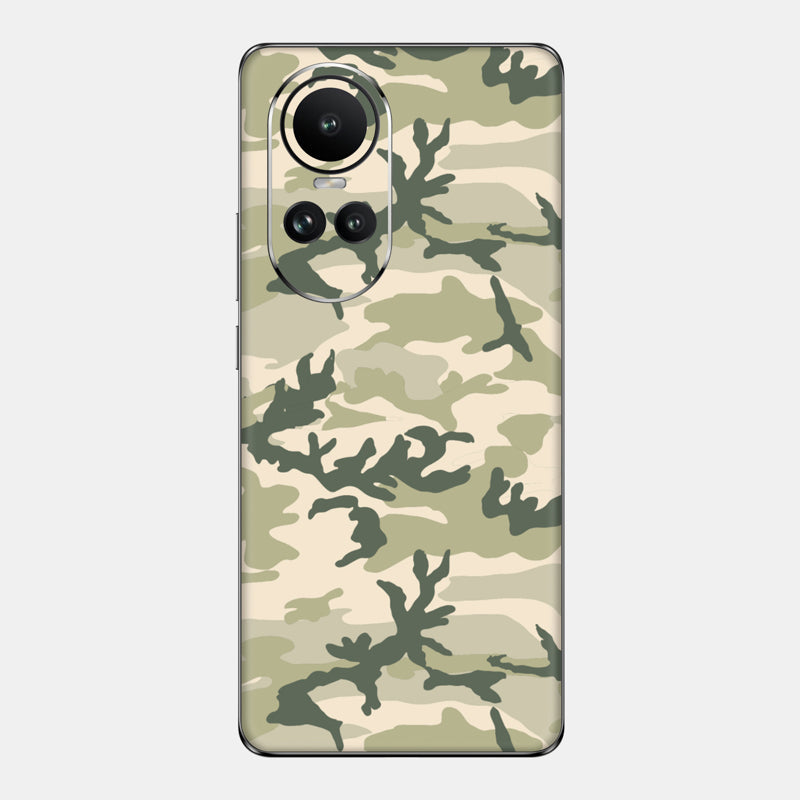 Military Camo Glass Back