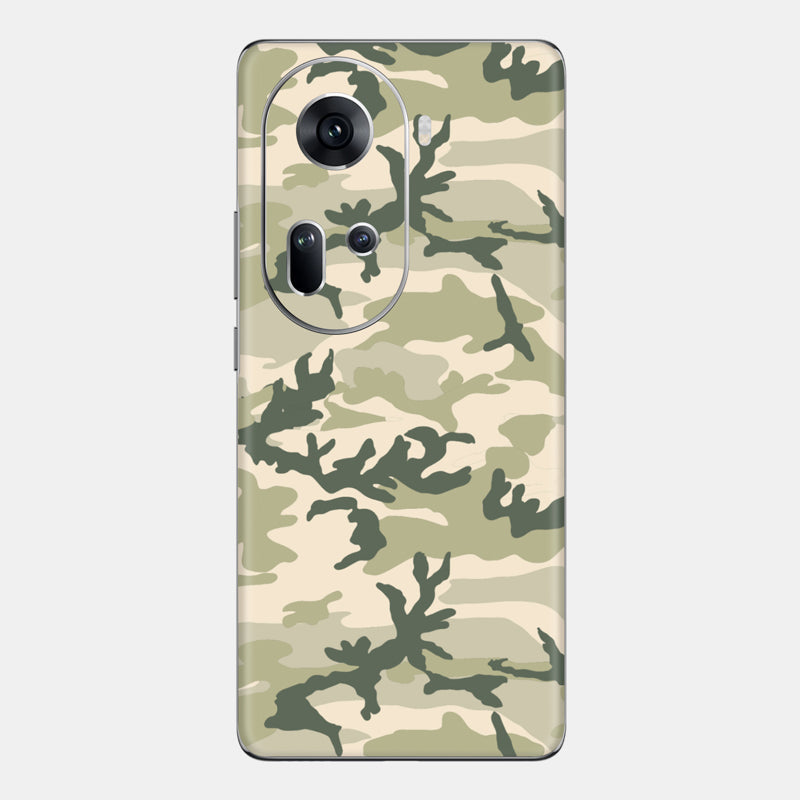 Military Camo Glass Back