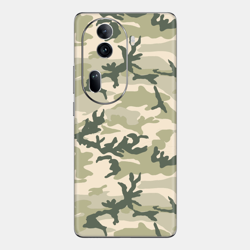 Military Camo Glass Back
