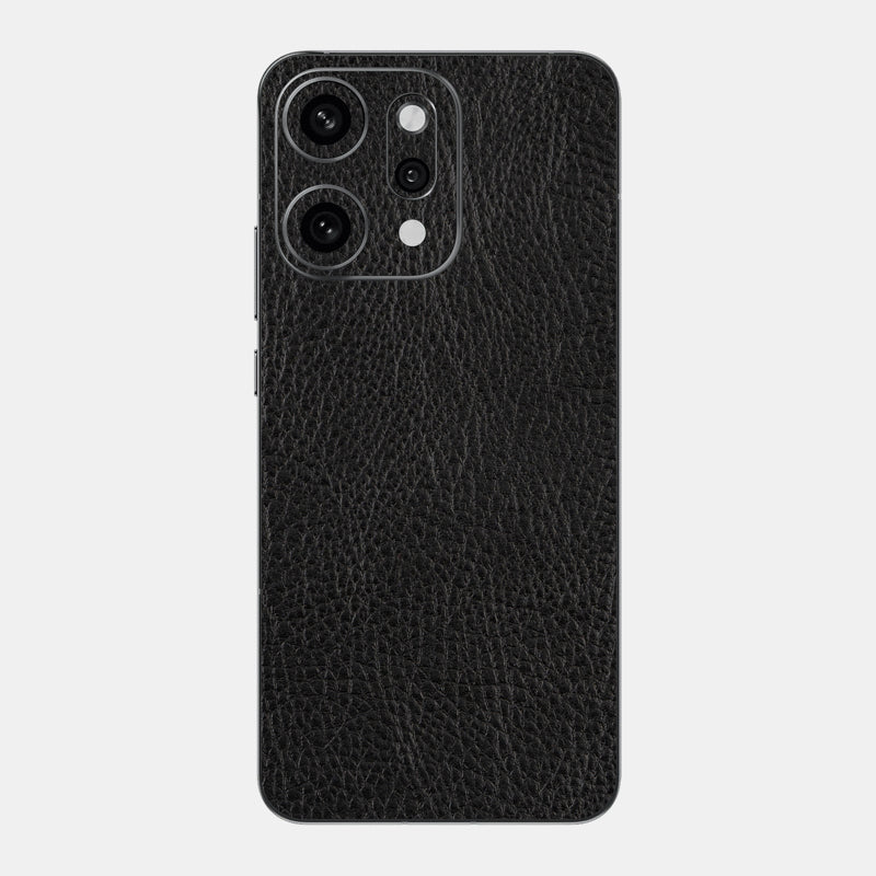 Black Leather Glass Back