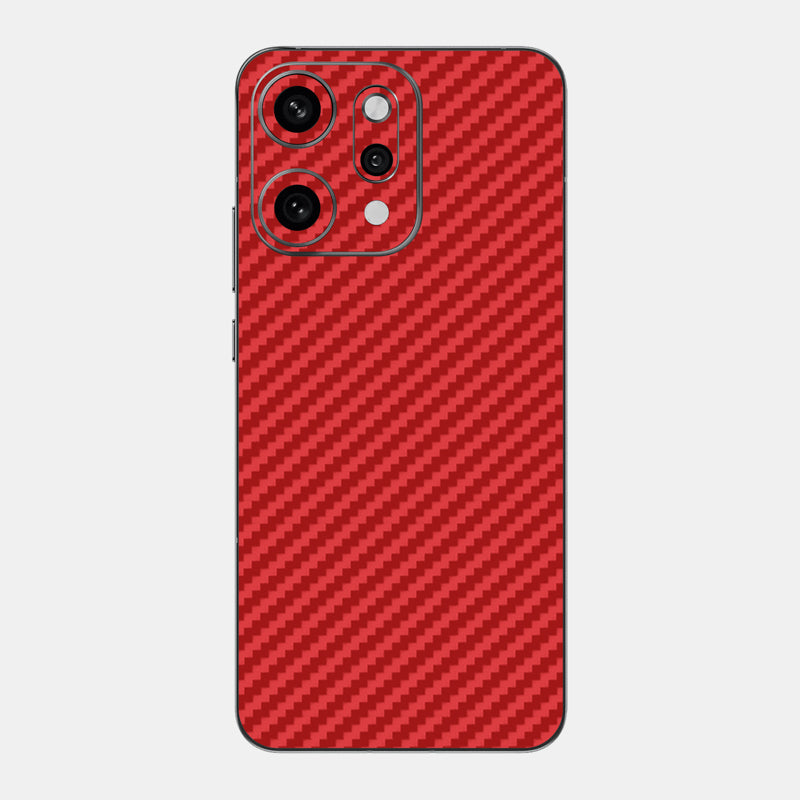 Carbon Fibre Red Glass Back