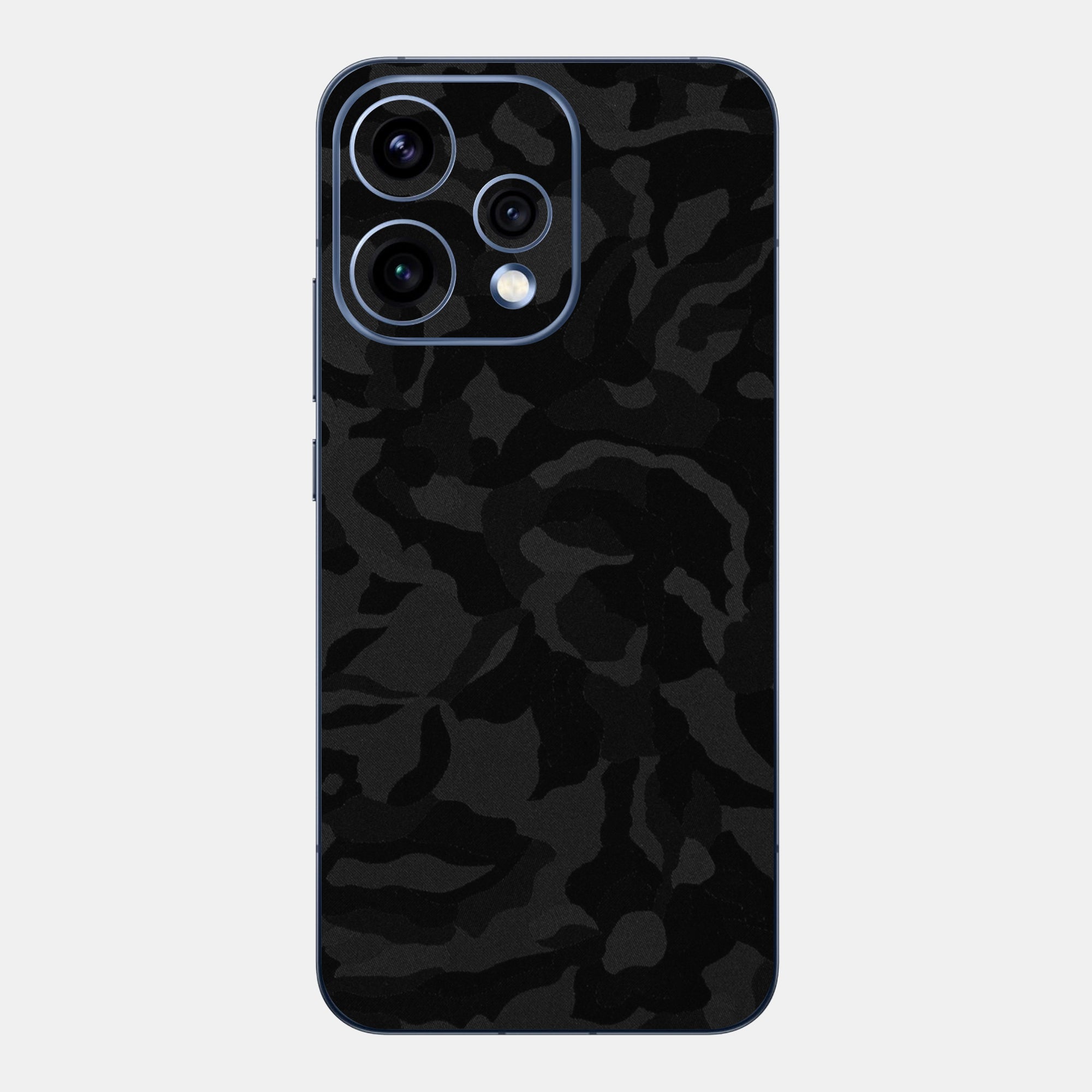 Black Camo Glass Back