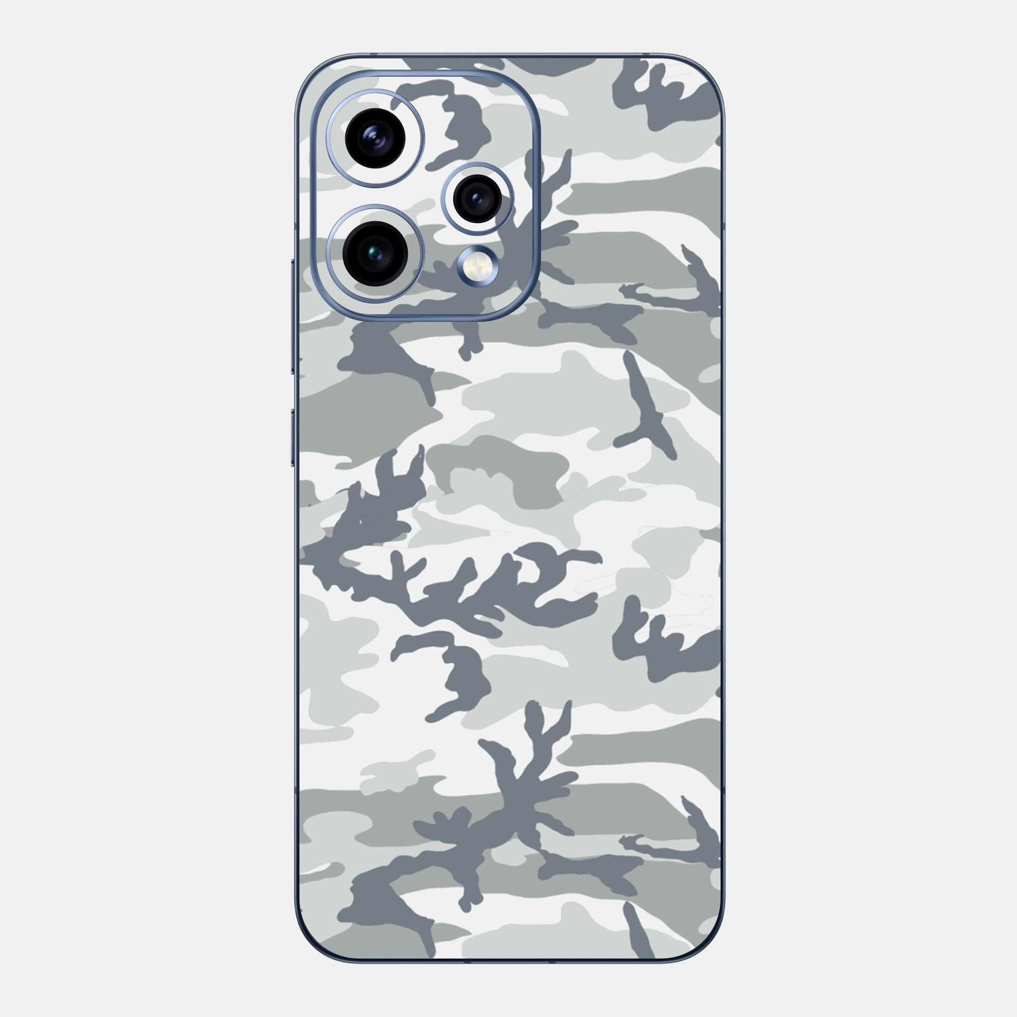 Snow Camo Glass Back